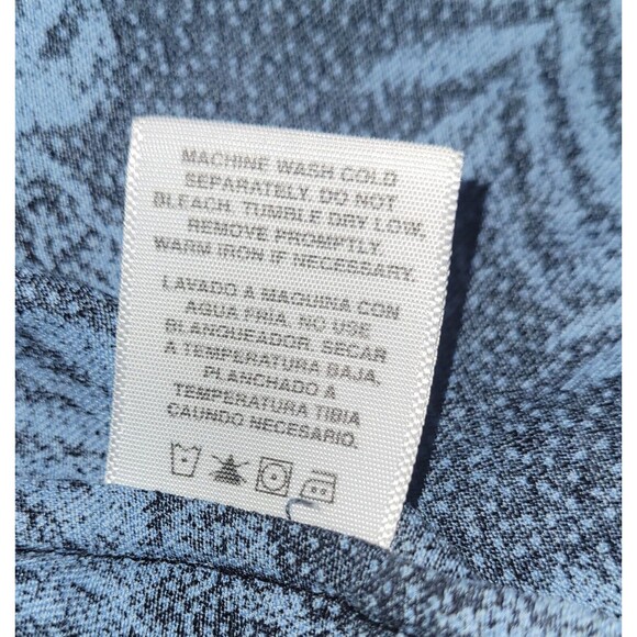 Nat Nast Luxury Originals Blue Palms Black Hawaiian Tropical L Silk Blend NWOT - Picture 12 of 12